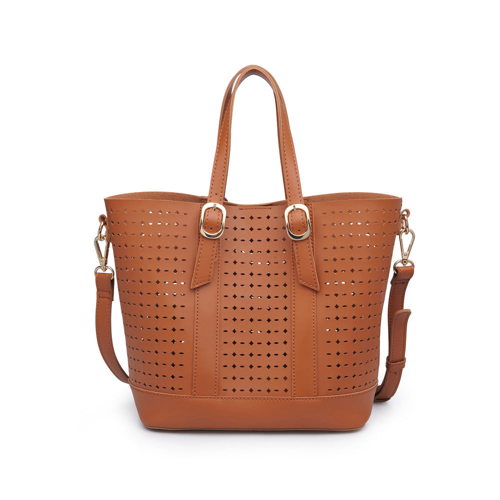Woman wearing Tan Urban Expressions Magnolia Tote NA-840611158833 View 7 | Tan