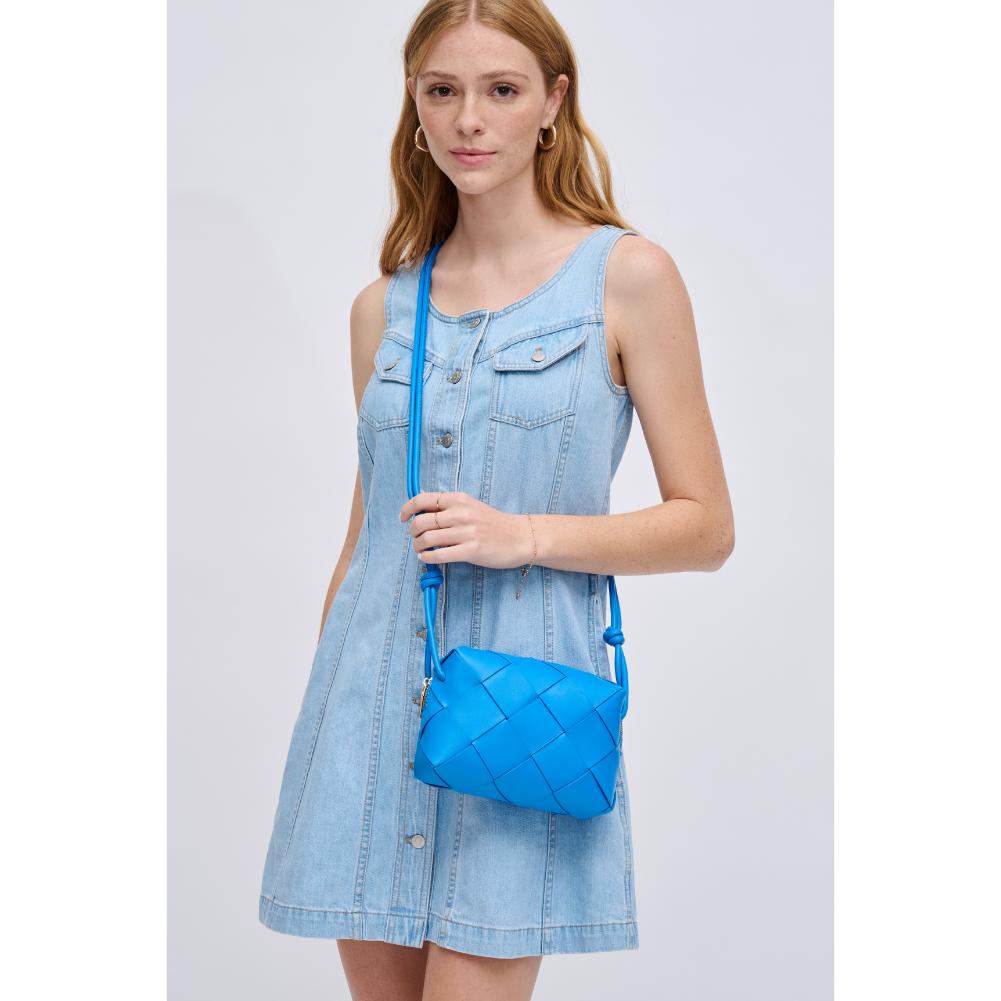Woman wearing Royal Blue Urban Expressions Kennedy Crossbody 840611126757 View 2 | Royal Blue