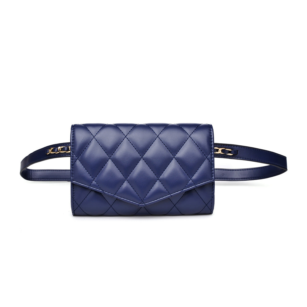 Woman wearing Navy Urban Expressions Rhythm Belt Bag NA-840611154378 View 5 | Navy