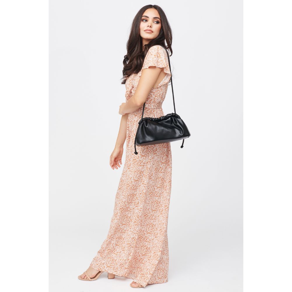 Woman wearing Black Urban Expressions Macie Clutch 840611182401 View 3 | Black