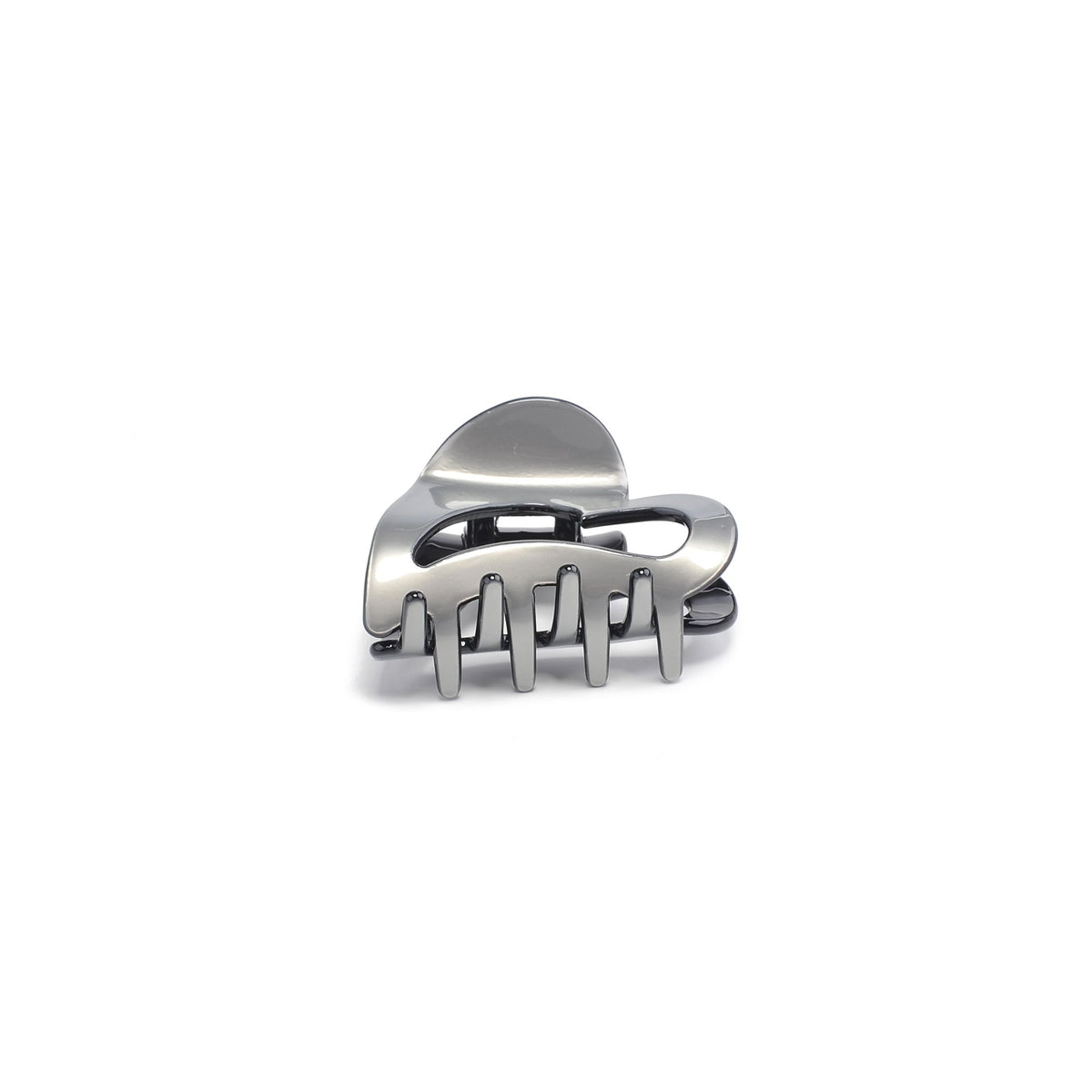 Urban Expressions Heart Design Small Claw Hair Claw 818209013390 View 2 | Gunmetal