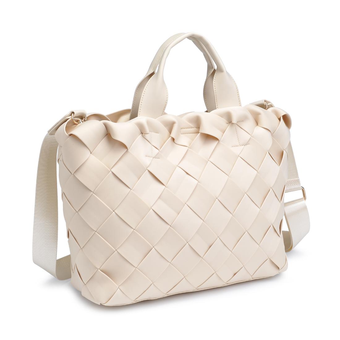 Woman wearing Cream Urban Expressions Ruth Tote 840611146762 View 6 | Cream
