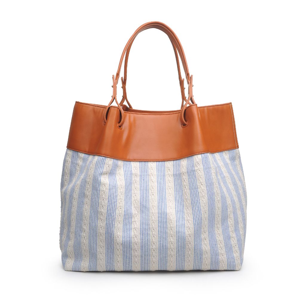 Product Image of Urban Expressions Kiara Tote 840611172334 View 3 | Blue Tan