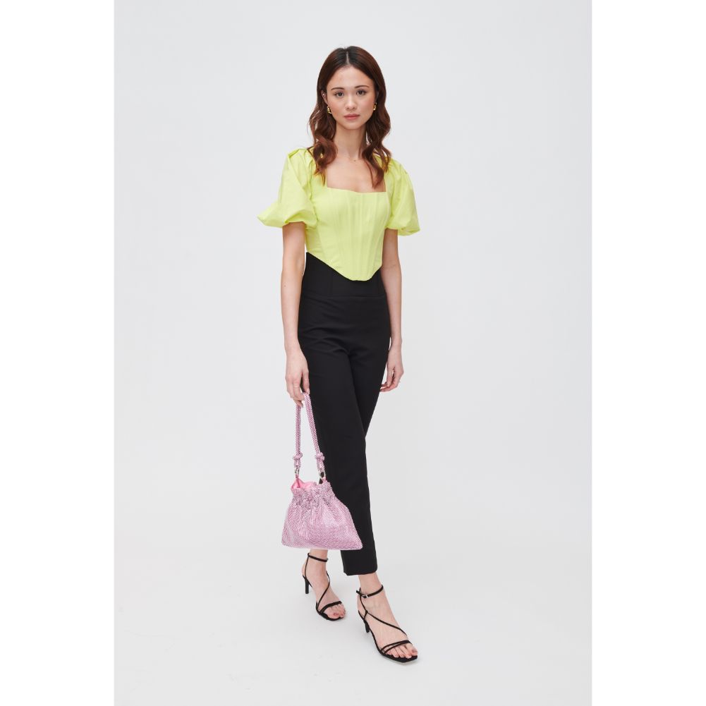 Woman wearing Light Pink Urban Expressions Larissa Evening Bag 840611108982 View 4 | Light Pink