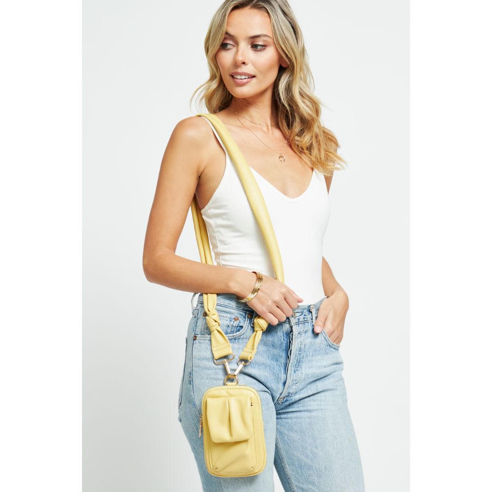 Woman wearing Butter Urban Expressions Autumn Cell Phone Crossbody 840611181572 View 2 | Butter