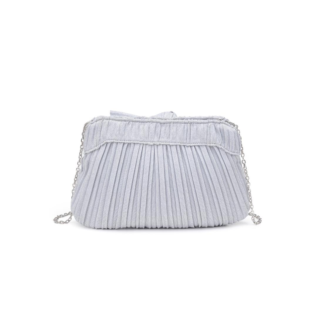 Woman wearing Silver Urban Expressions Yvonne Clutch 840611198600 View 7 | Silver