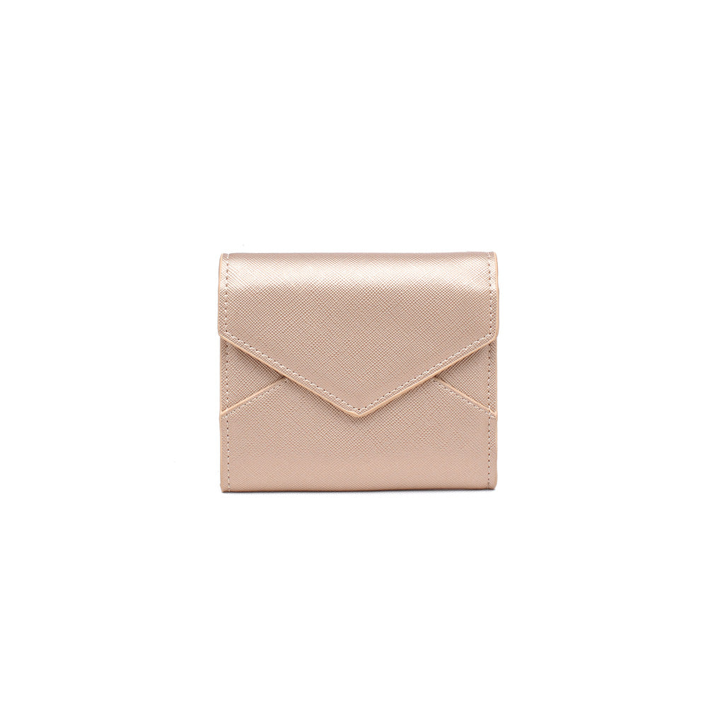 Woman wearing Rose Gold Urban Expressions Layla Wallet NA-840611154088 View 5 | Rose Gold