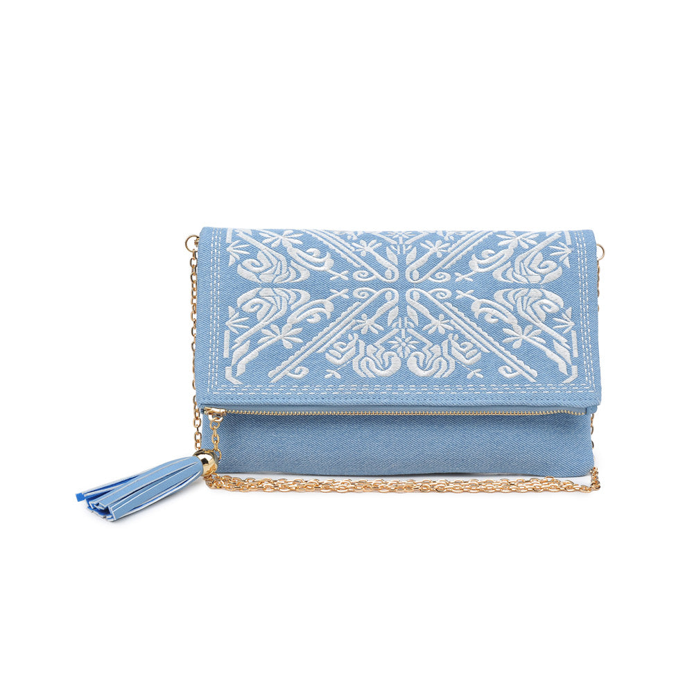Product Image of Urban Expressions Jacquelyn Clutch 840611146625 View 1 | Light Blue
