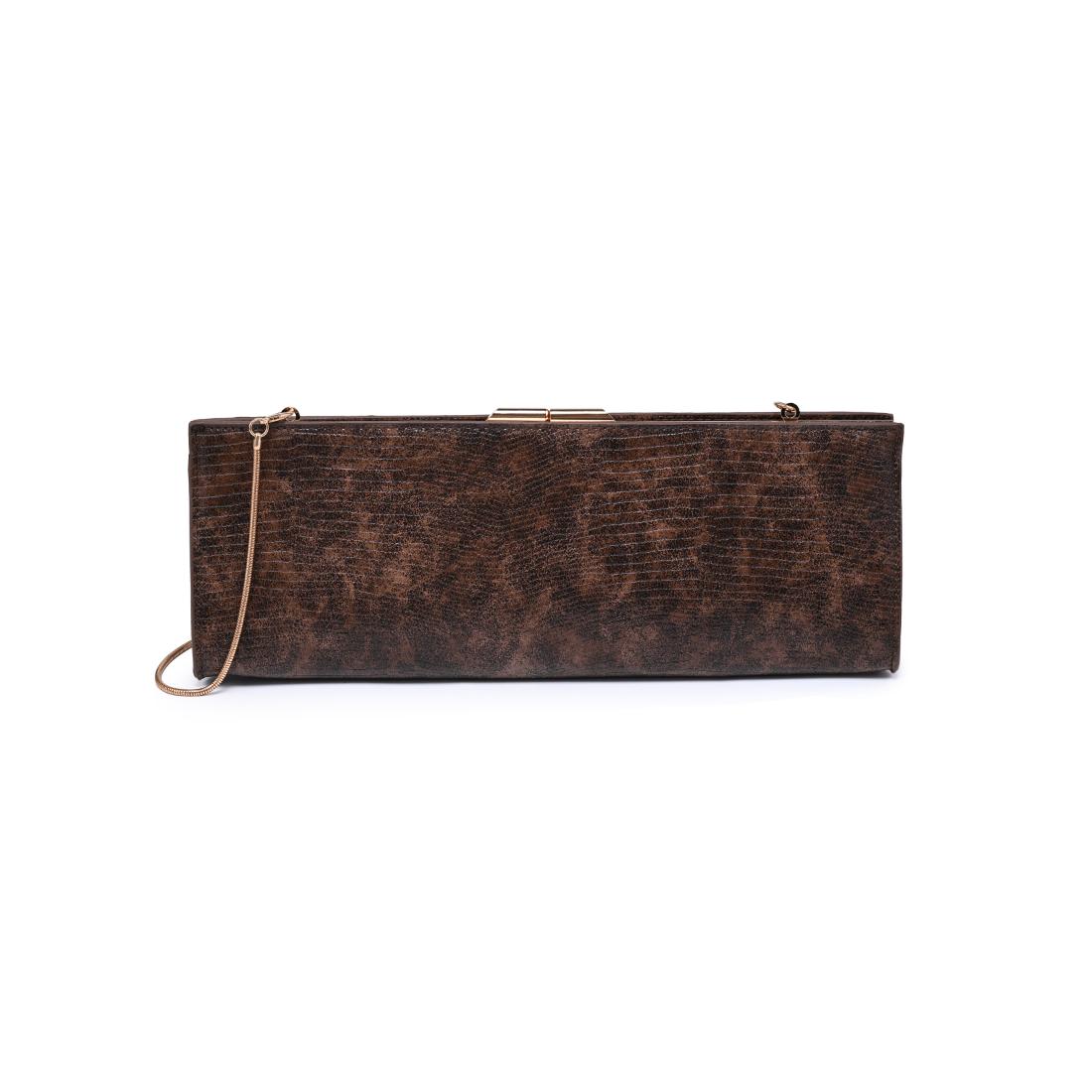 Urban Expressions Nazlee - Lizard Clutch 840504212642 View 5 | Brown