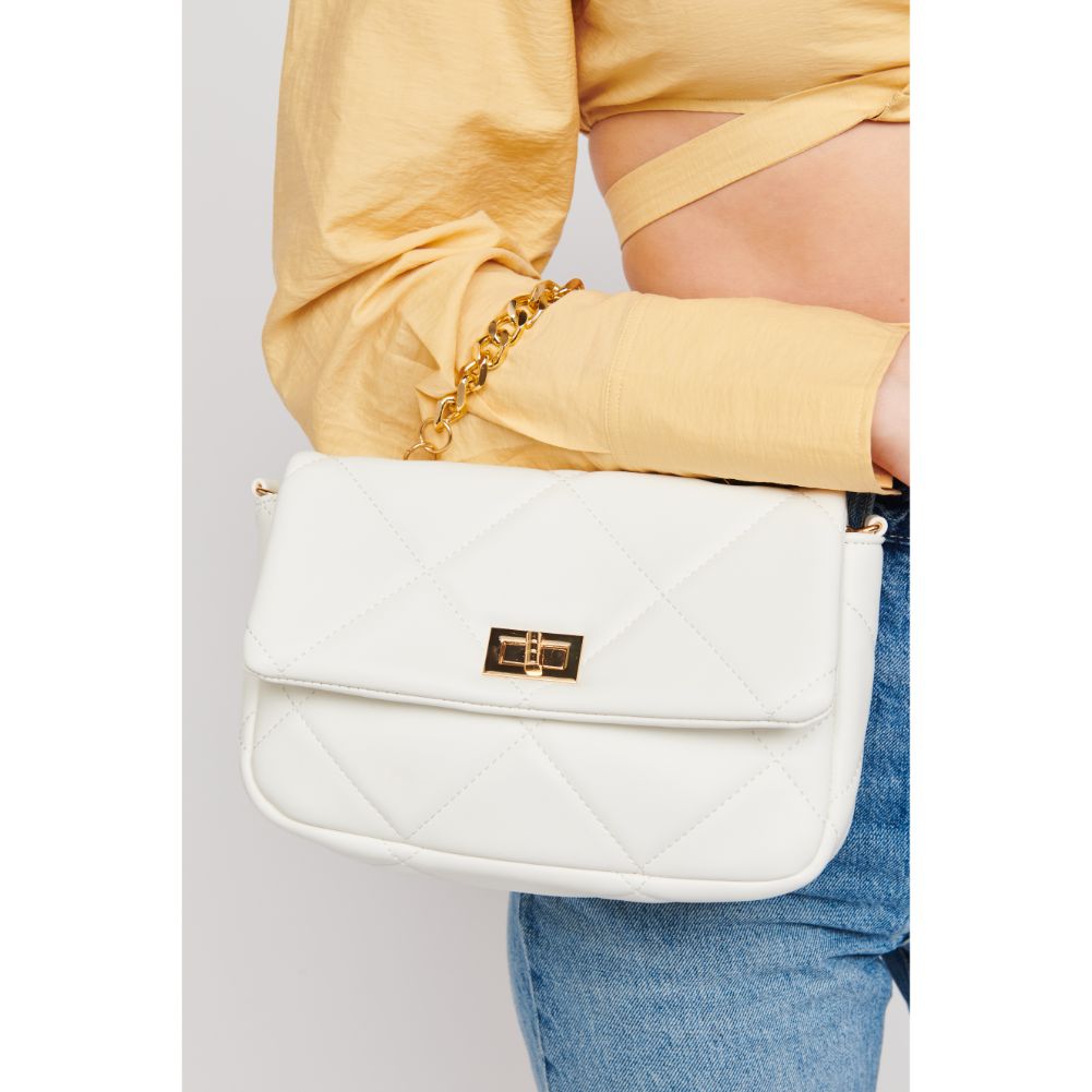 Woman wearing White Urban Expressions Emily Crossbody 840611178954 View 4 | White