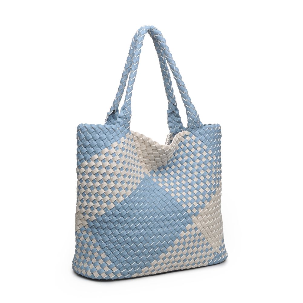 Product Image of Urban Expressions Cebu Tote 840611169617 View 2 | Sky Blue Cream