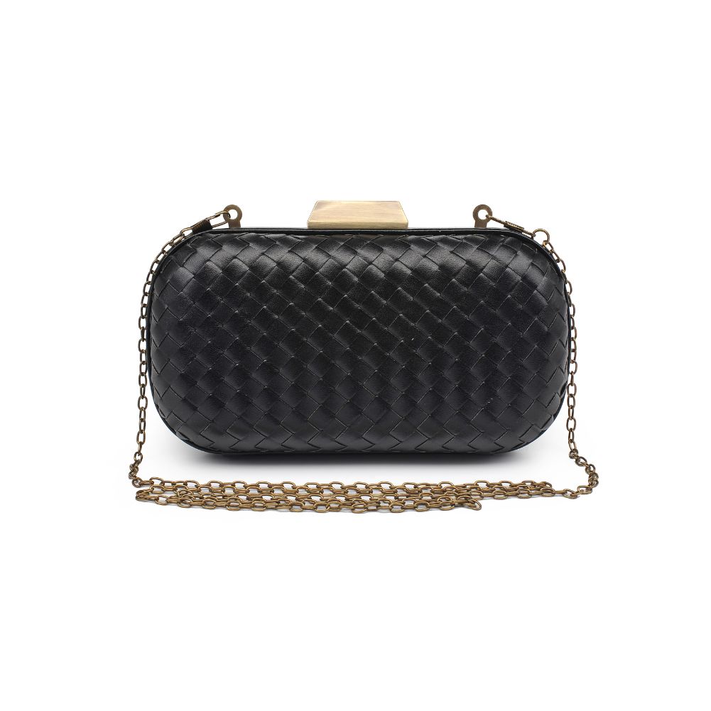 Product Image of Urban Expressions Chrome Evening Bag 840611183408 View 5 | Black