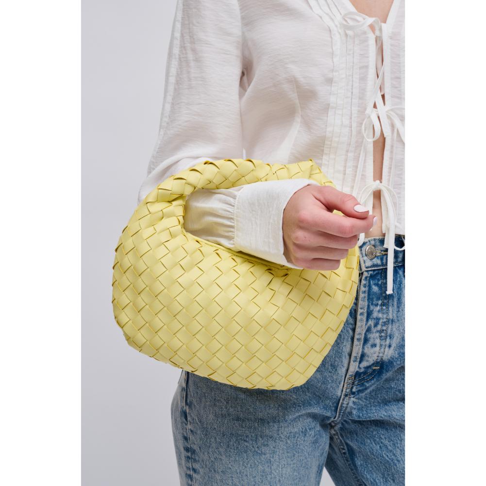 Woman wearing Butter Urban Expressions Tracy - Woven Clutch 840611121905 View 4 | Butter