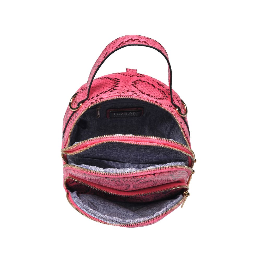 Woman wearing Neon Pink Urban Expressions Nichole Backpack NA-840611162847 View 9 | Neon Pink