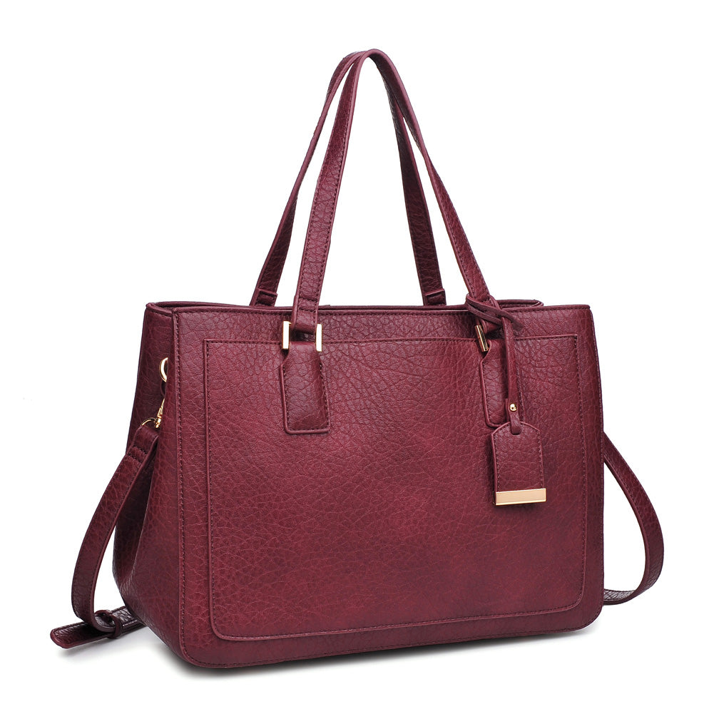 Product Image of Urban Expressions Banyan Satchel NA-840611153531 View 2 | Burgundy