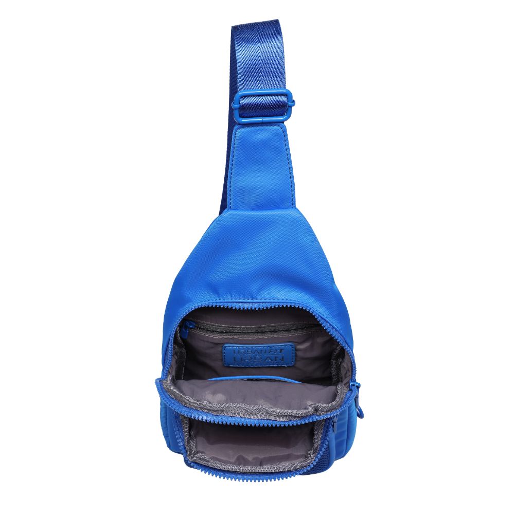 Woman wearing Blue Urban Expressions Walker - Nylon Sling Backpack 840611110954 View 9 | Blue