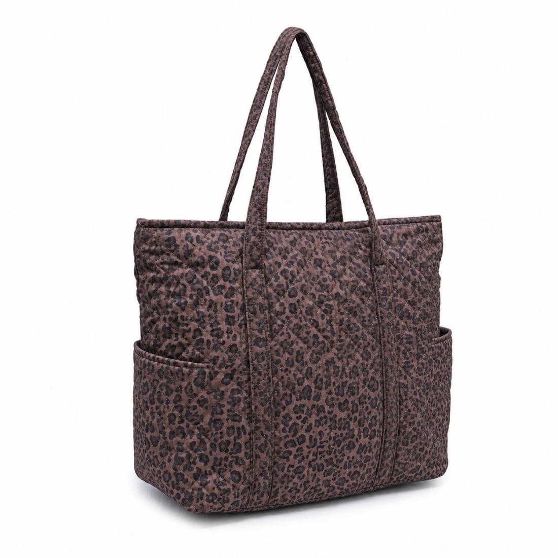 Urban Essentials Safari Chic - Insulated Carryall Tote 840504216756 View 1 | Chocolate Leopard