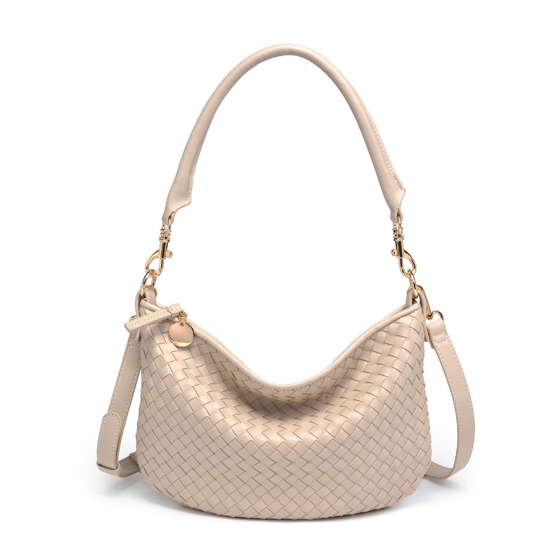 Urban Expressions Jordan - Woven Shoulder Bag 840504216411 View 1 | Oatmilk