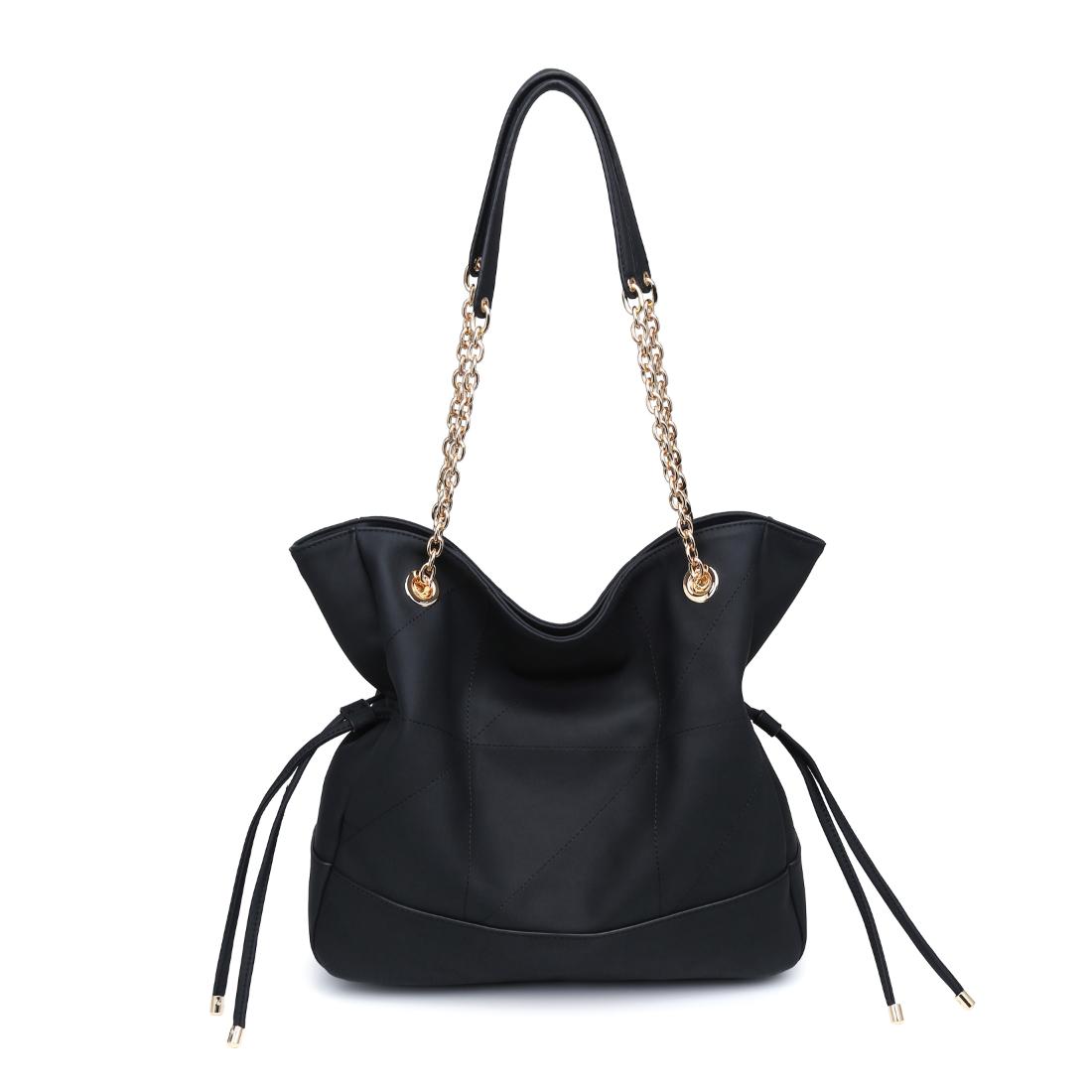 Woman wearing Black Urban Expressions Kinsley Tote 840504206375 View 5 | Black