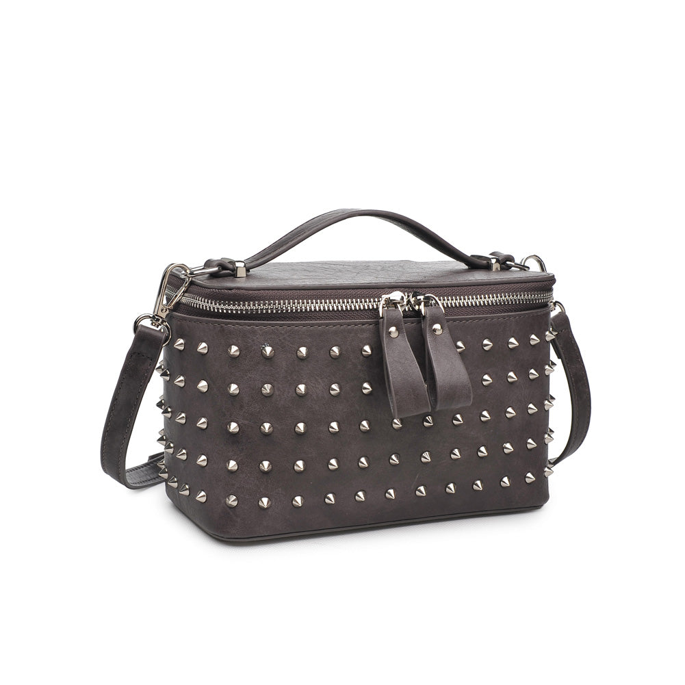 Woman wearing Gunmetal Urban Expressions Lynx Crossbody NA-840611154026 View 6 | Gunmetal