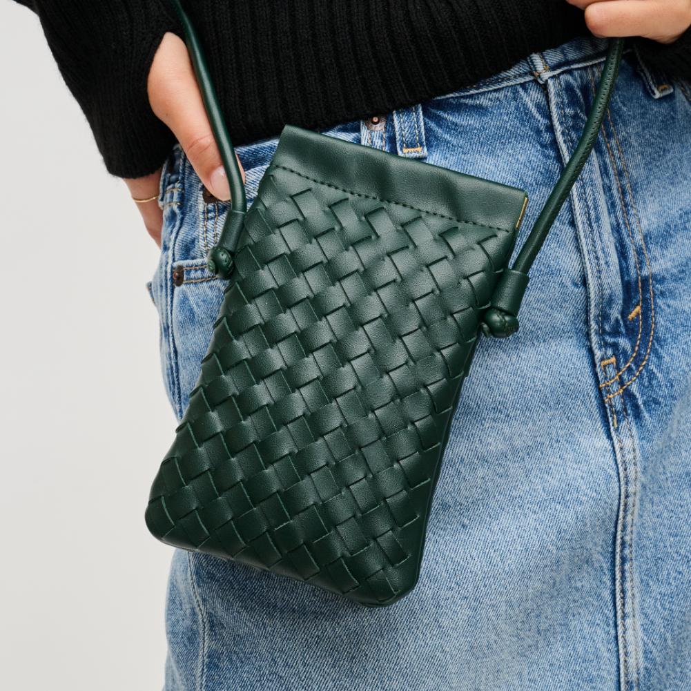 Woman wearing Forest Urban Expressions Jackie Crossbody 840611141958 View 4 | Forest