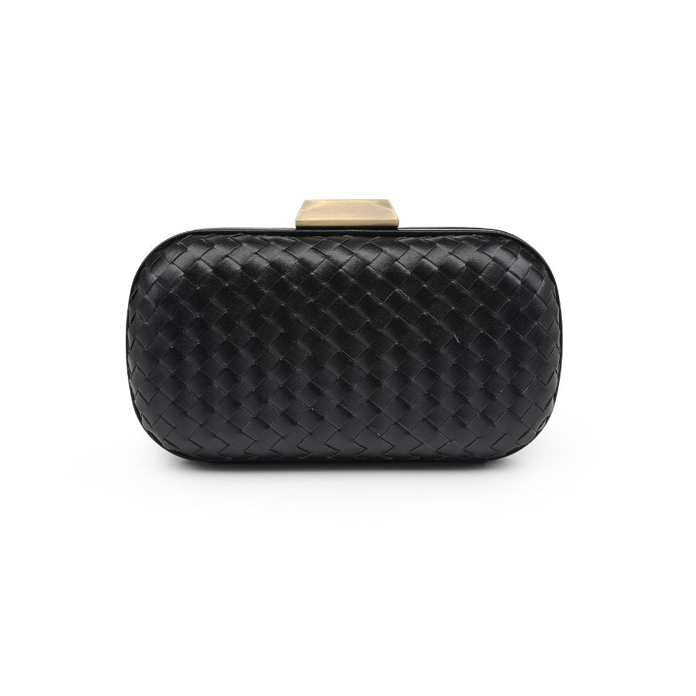 Product Image of Urban Expressions Chrome Evening Bag 840611183408 View 7 | Black