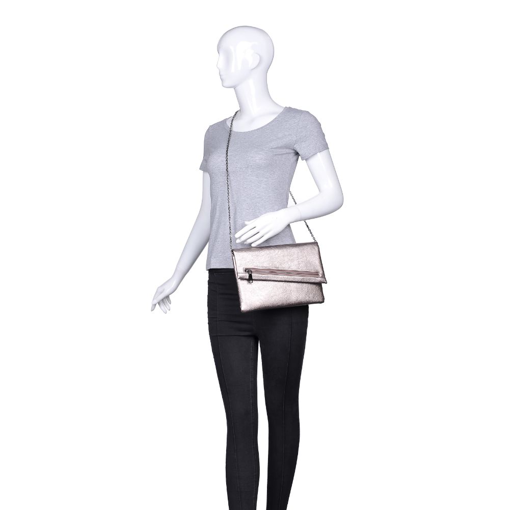 Product Image of Urban Expressions Maddox Clutch 840611167491 View 5 | Pewter