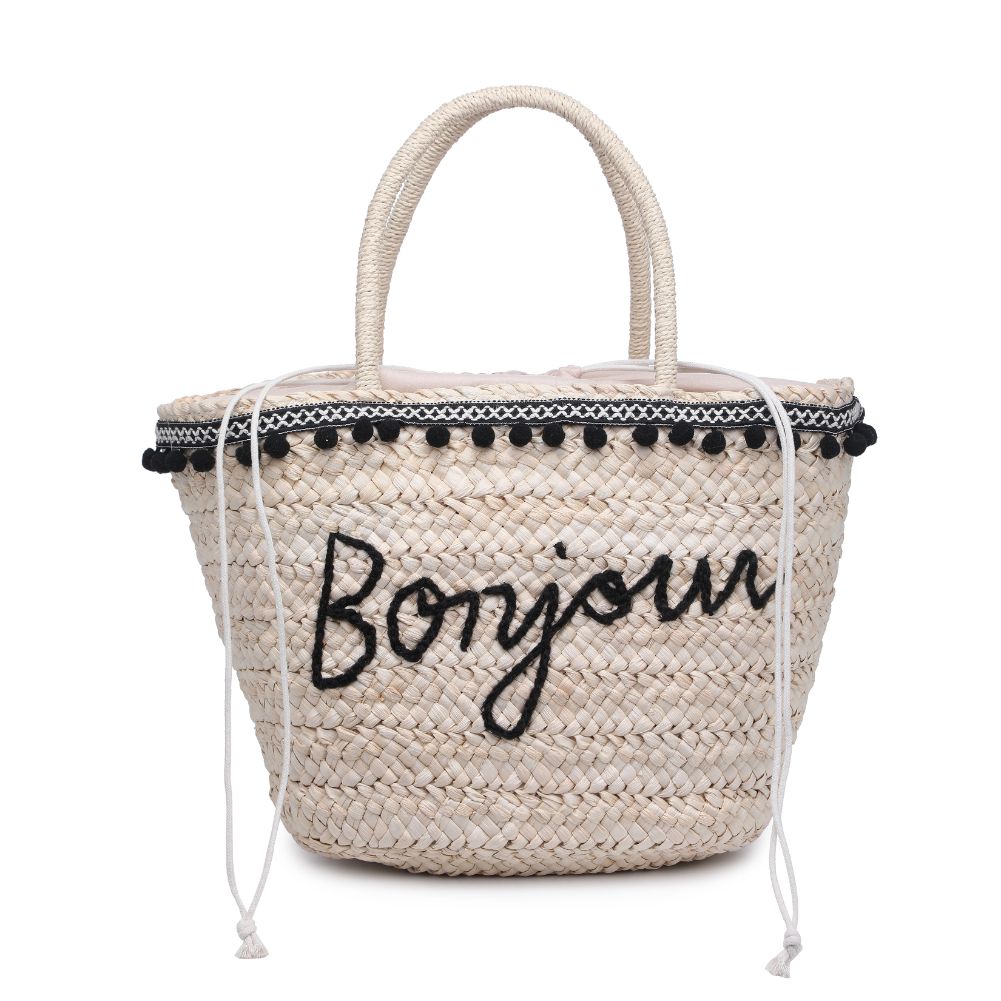 Product Image of Urban Expressions Bonjour Tote 840611100191 View 5 | Beige