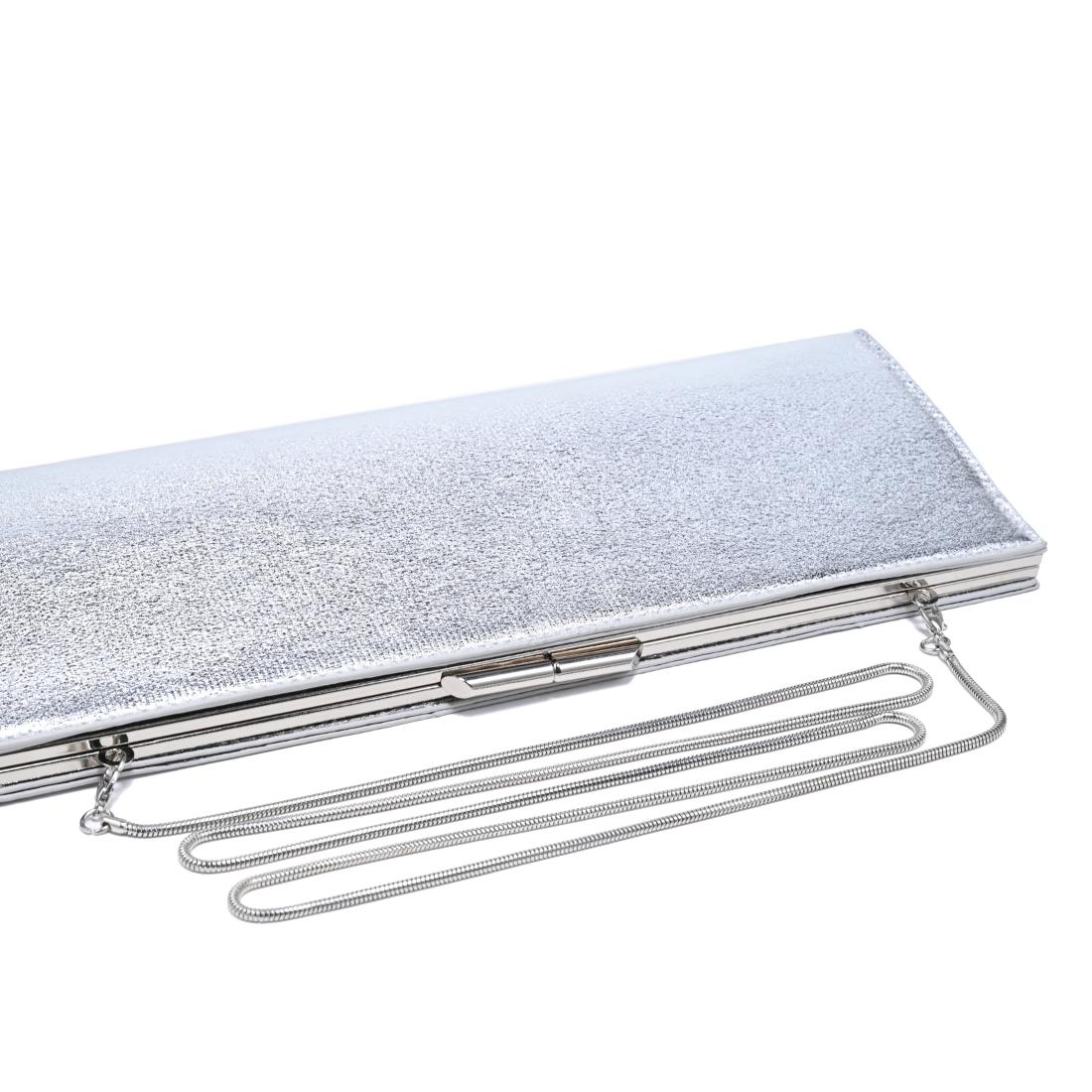 Urban Expressions Nazlee - Met Clutch 840504212659 View 8 | Silver
