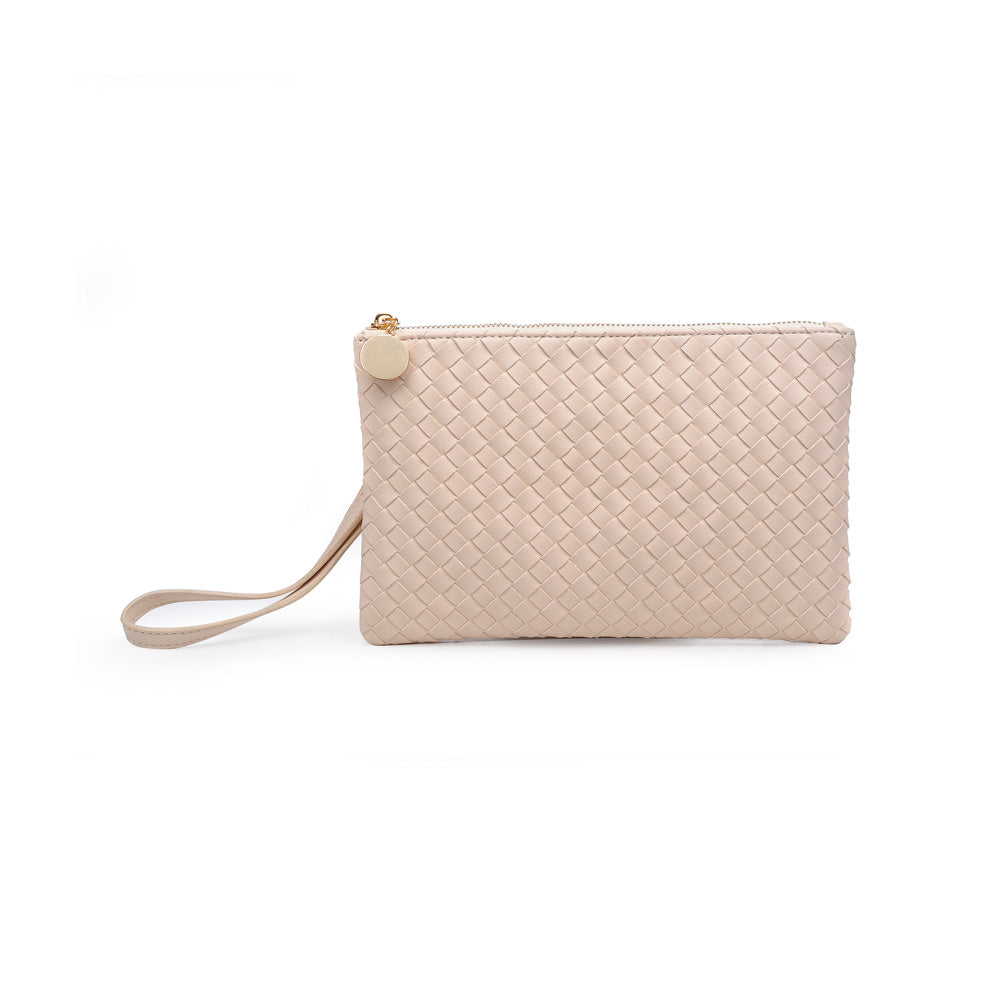 Woman wearing Cream Urban Expressions Joan Wristlet NA-840611160447 View 5 | Cream