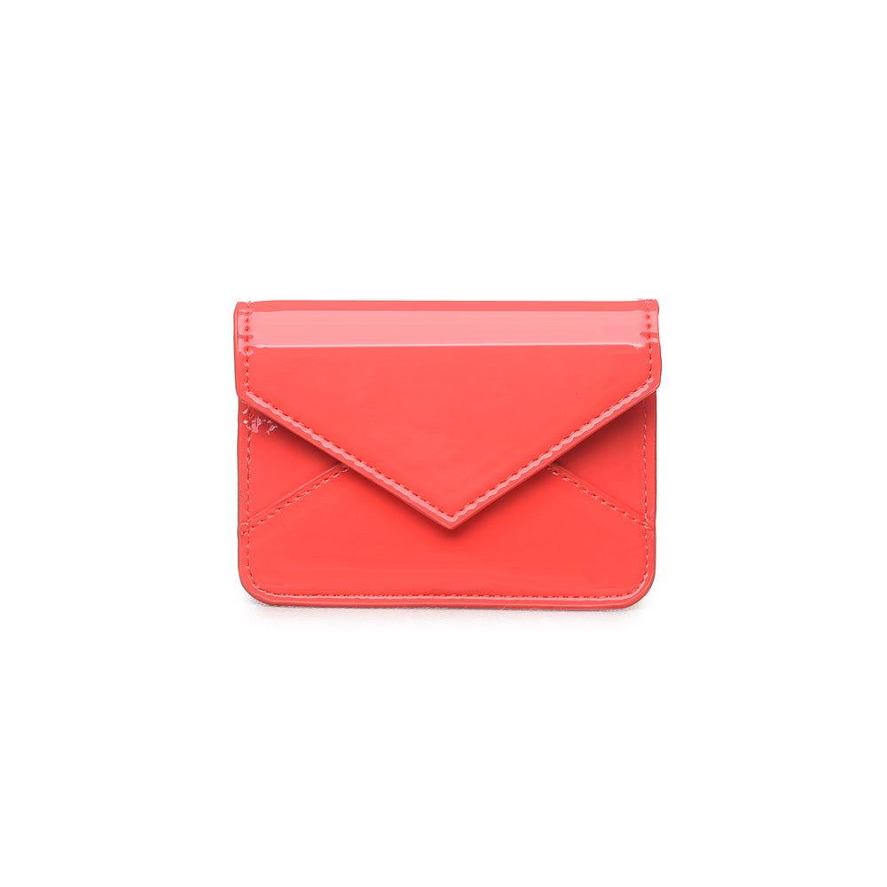 Product Image of Urban Expressions Fifi Patent Card Holder NA-840611124180 View 1 | Coral