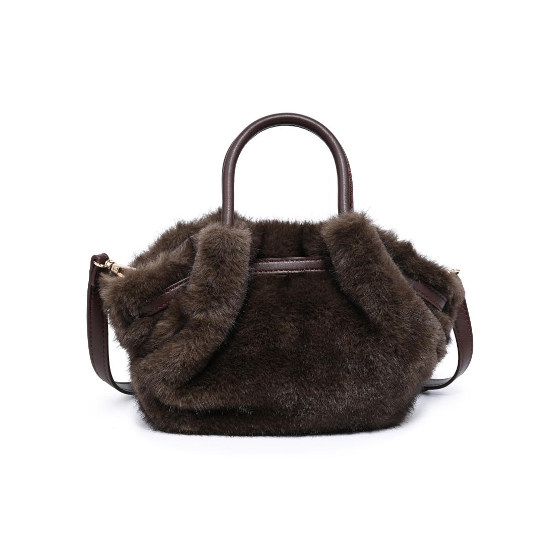 Urban Expressions Selena - Faux Fur Crossbody 840504210617 View 3 | Chocolate