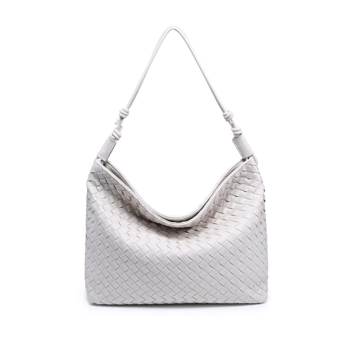 Woman wearing Ivory Urban Expressions Theo Hobo 840504205590 View 7 | Ivory