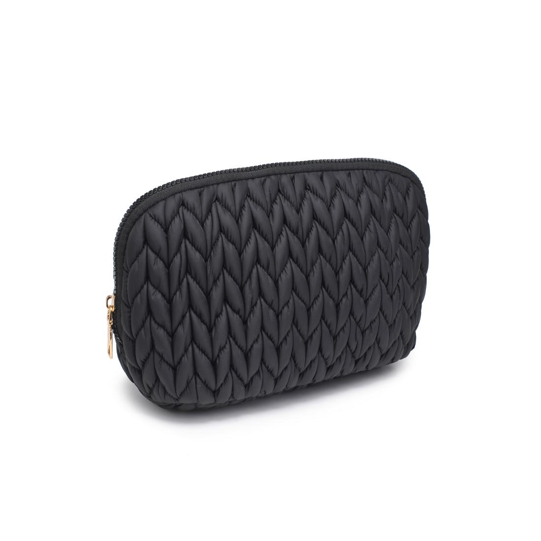 Urban Essentials Celisse Cosmetic & Travel Organizer Dome Pouch 840611197139 View 6 | Black
