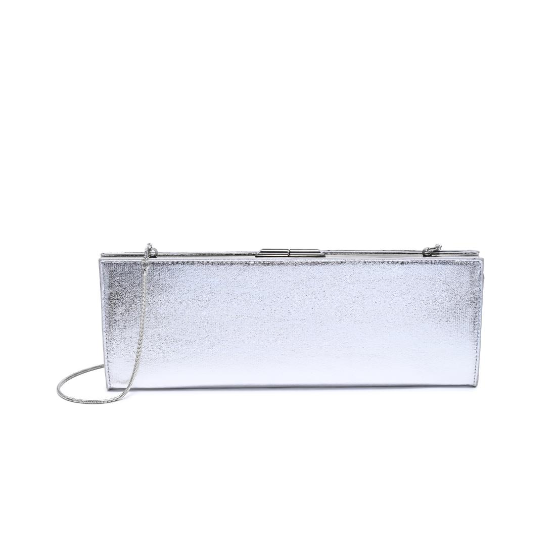 Urban Expressions Nazlee - Met Clutch 840504212659 View 5 | Silver