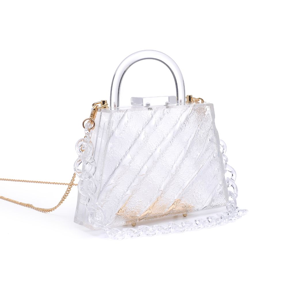 Product Image of Urban Expressions Eugenie Evening Bag 840611177315 View 6 | Clear