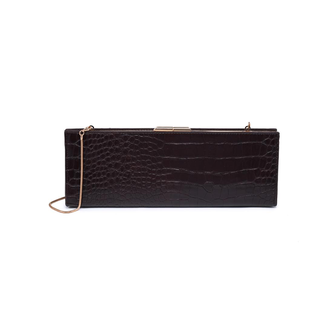 Urban Expressions Nazlee - Croc Clutch 840504212611 View 5 | Chocolate
