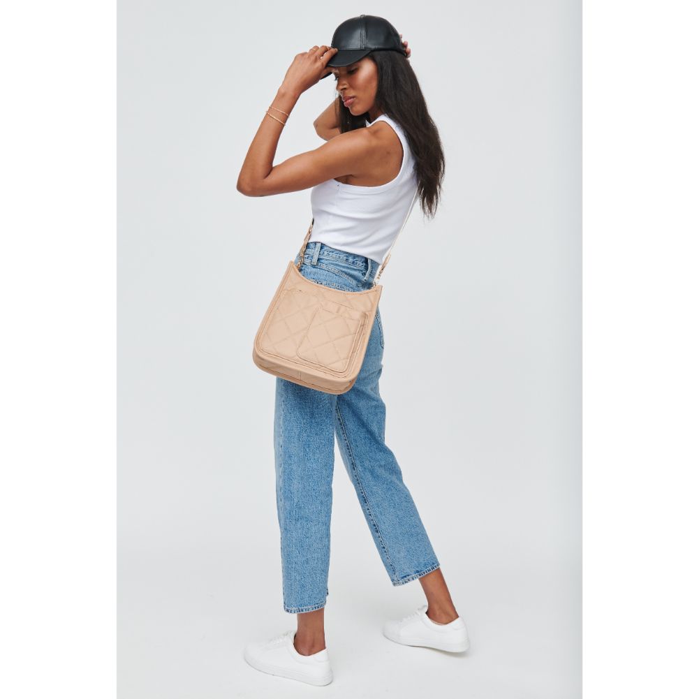 Woman wearing Natural Urban Expressions Harlie Crossbody 840611104854 View 3 | Natural