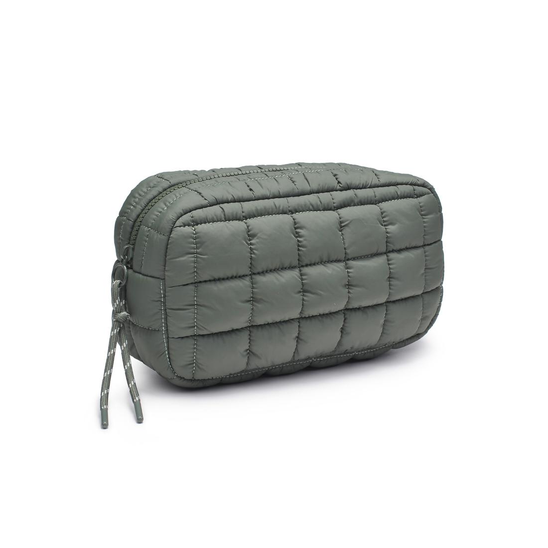 Urban Essentials Cloud Nine - Puffer Cosmetic & Travel Organizer Pouch 840611197702 View 6 | Olive