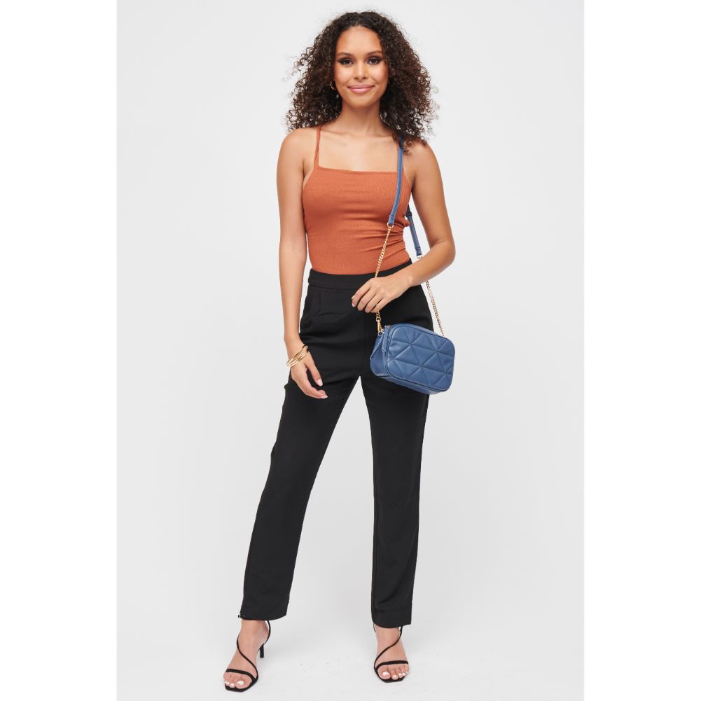 Woman wearing Denim Urban Expressions Petra Crossbody 840611184597 View 3 | Denim