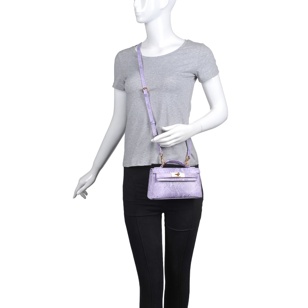 Product Image of Urban Expressions Georgina Snake Crossbody 840611171979 View 5 | Lilac