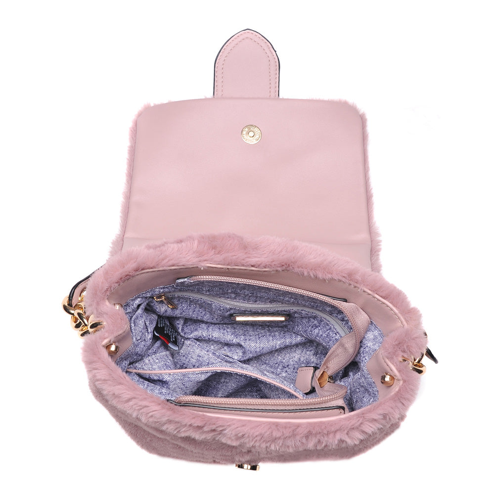 Woman wearing Blush Urban Expressions Sully Crossbody NA-840611154309 View 9 | Blush