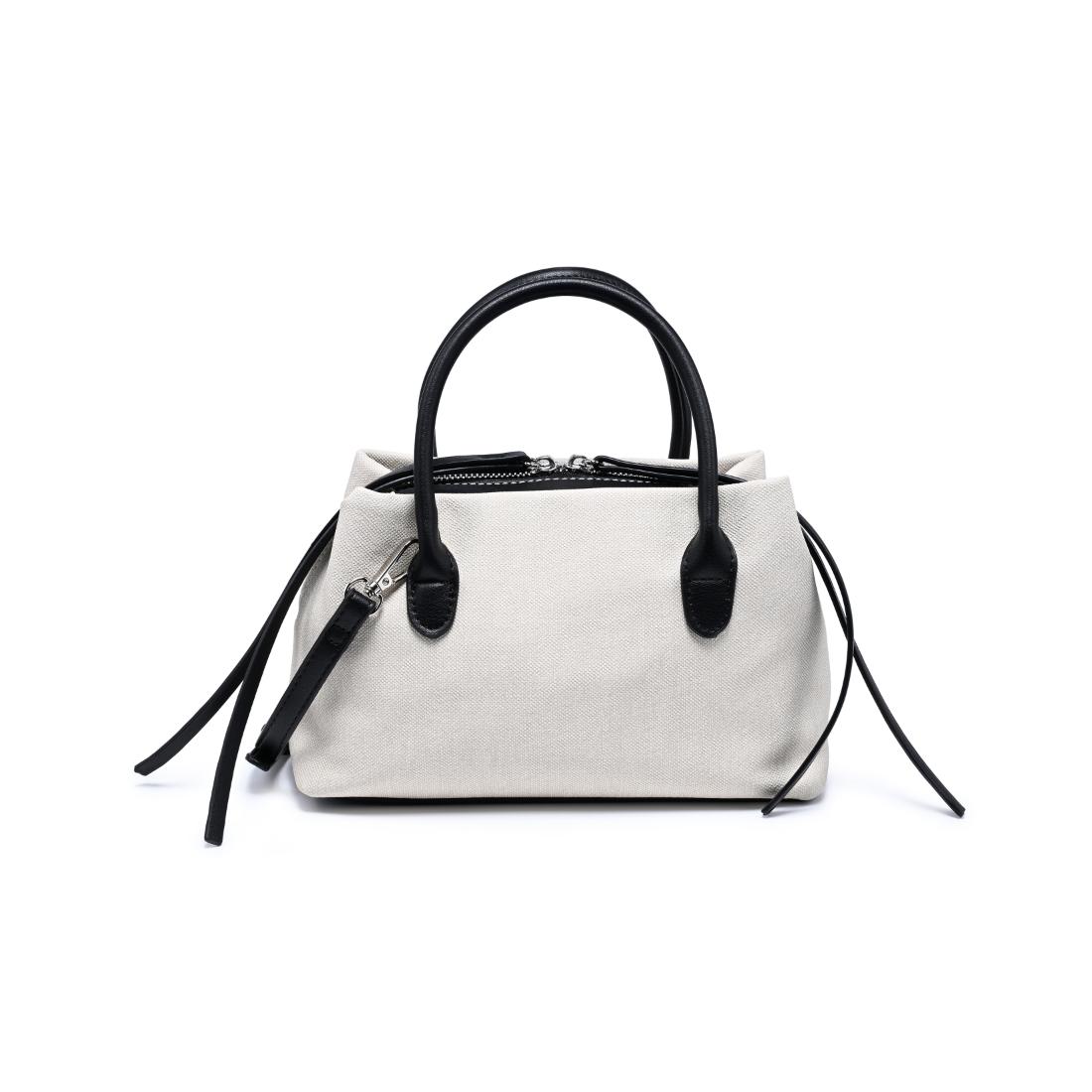 Woman wearing Ivory Black Urban Expressions Logan Crossbody 840504205330 View 5 | Ivory Black