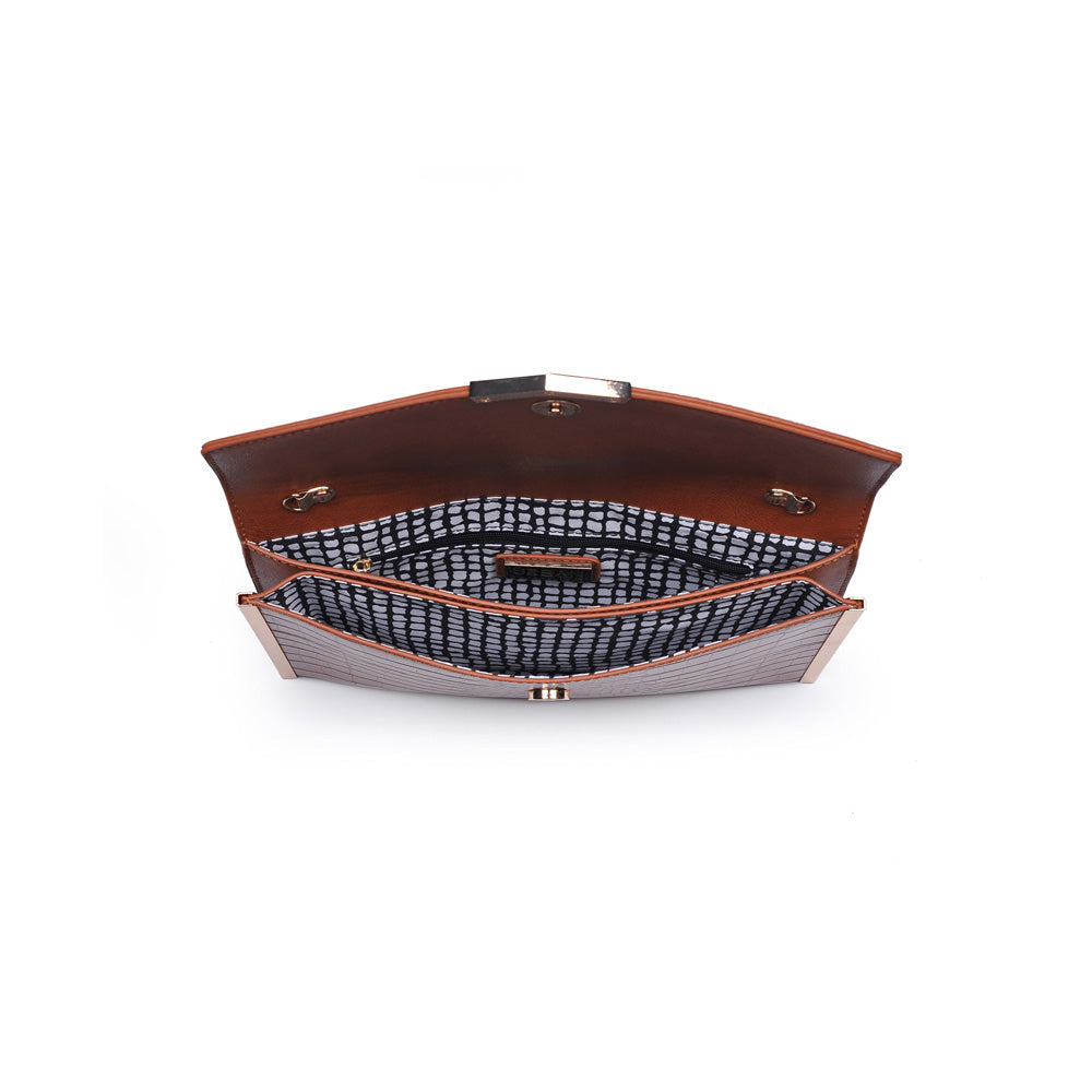 Product Image of Urban Expressions Heather Clutch NA-840611159656 View 4 | Cognac