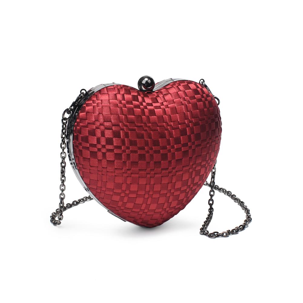 Product Image of Urban Expressions Amara Evening Bag 840611133427 View 6 | Burgundy