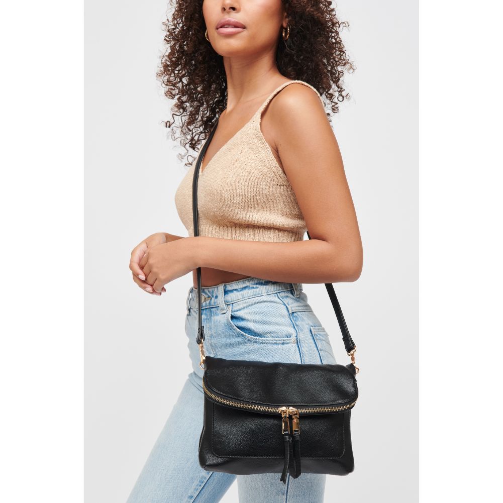Woman wearing Black Urban Expressions Debra Crossbody 840611184665 View 1 | Black