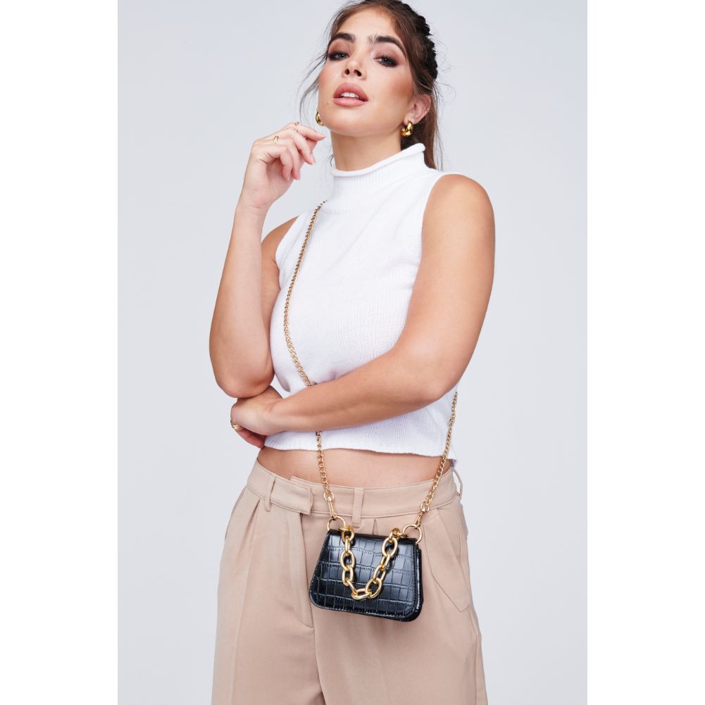 Woman wearing Black Urban Expressions Alesha Mini Bag 818209011129 View 2 | Black