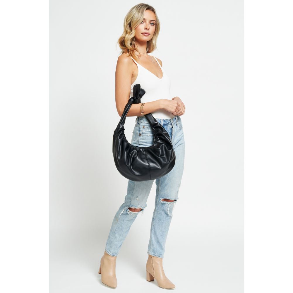 Woman wearing Black Urban Expressions Josie Hobo 840611179418 View 4 | Black