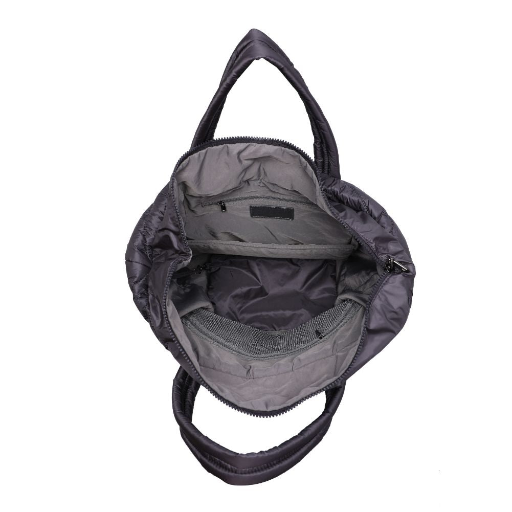 Woman wearing Grey Urban Expressions Kickoff Tote NA-840611162410 View 9 | Grey