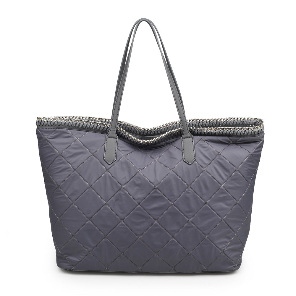 Woman wearing Charcoal Urban Expressions Rush Tote 840611156563 View 7 | Charcoal